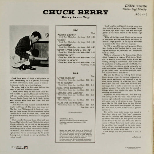 CHUCK BERRY - Berry Is On Top