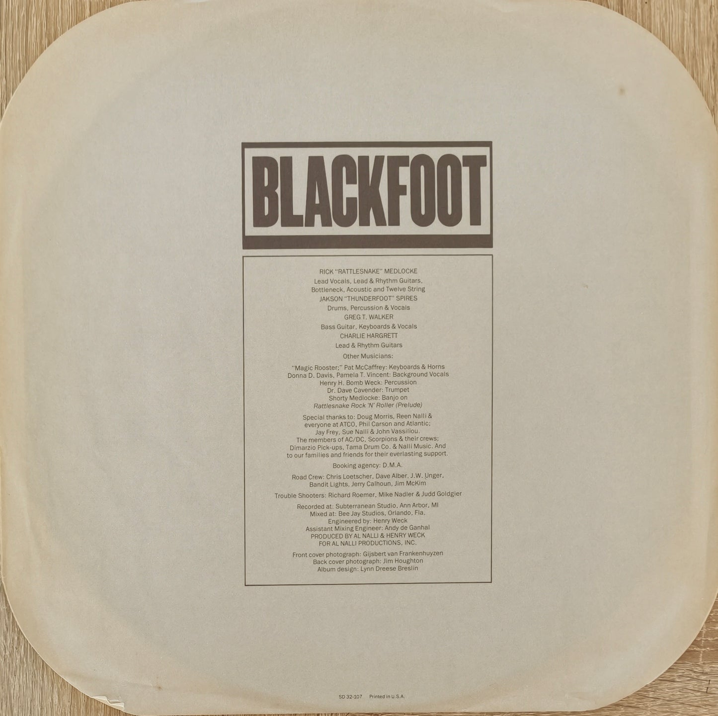 BLACKFOOT - Marauder (Pressage US)