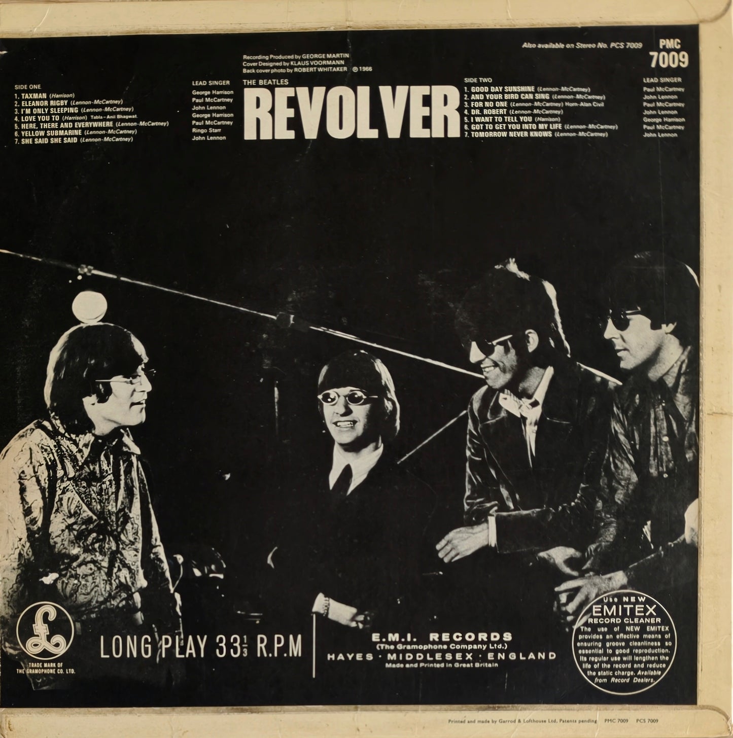 THE BEATLES - Revolver Revolver (UK 1966 MONO Original - 2nd Press - "Dr. Robert" Label)