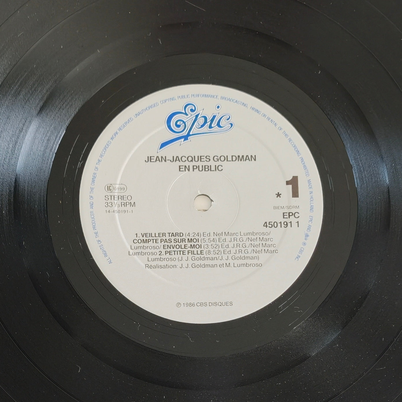JEAN JACQUES GOLDMAN - En Public