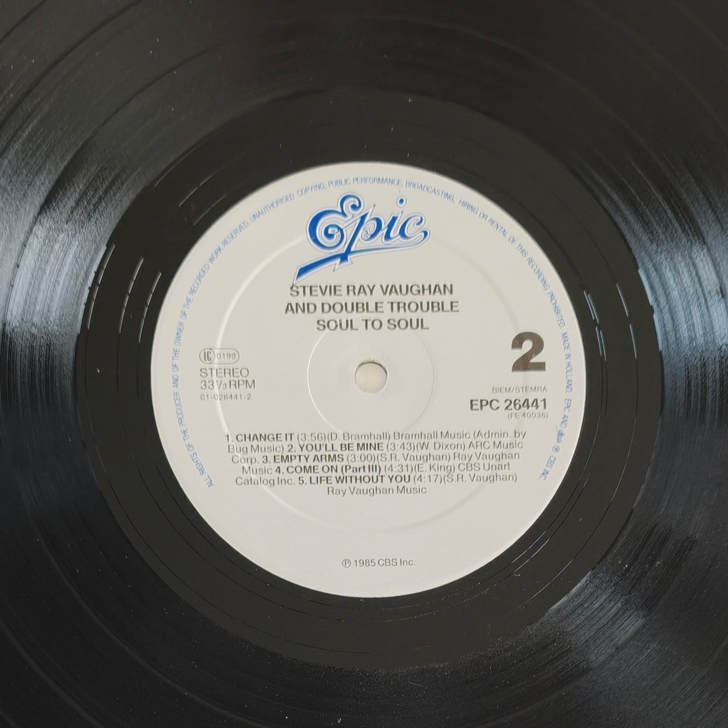 STEVIE RAY VAUGHAN & DOUBLE TROUBLE - Soul To Soul