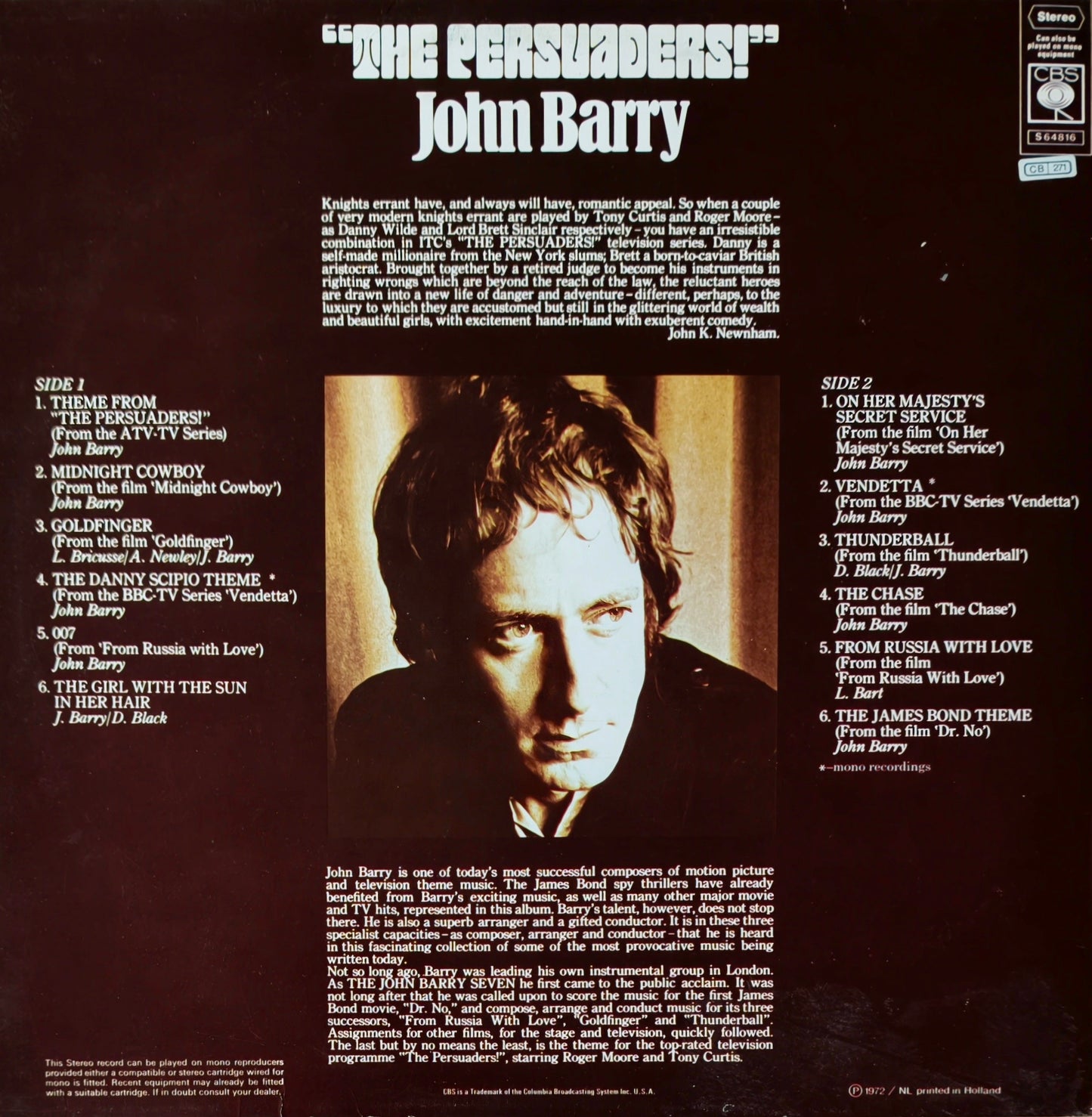 JOHN BARRY - Theme From The Persuaders!
