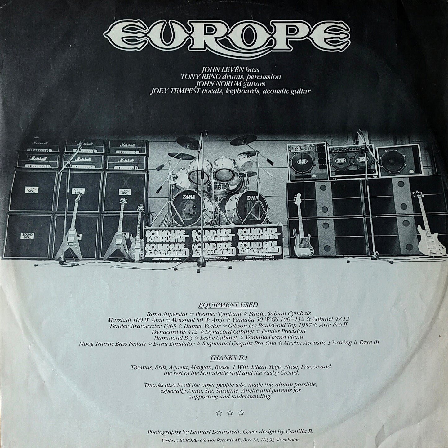 EUROPE - Europe (First Album)(Pressage Sweden)