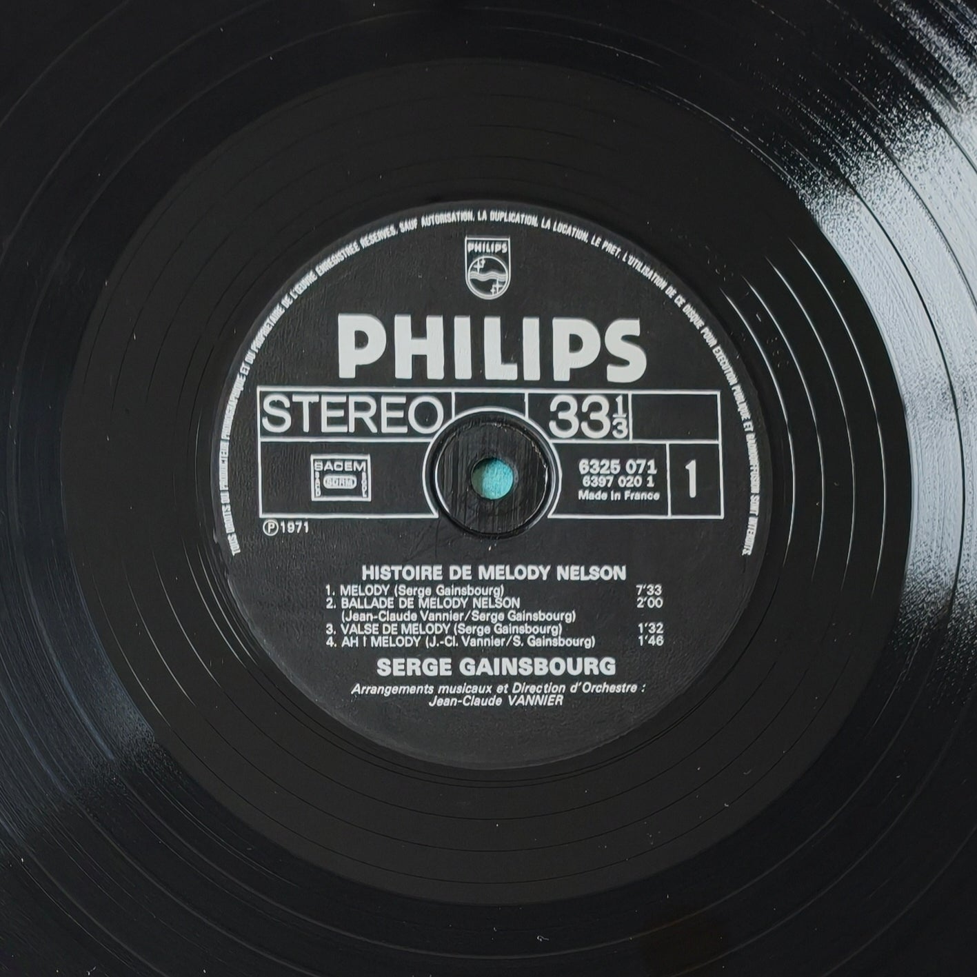 SERGE GAINSBOURG - Histoire De Melody Nelson