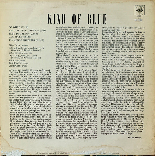 MILES DAVIS - Kind Of Blue