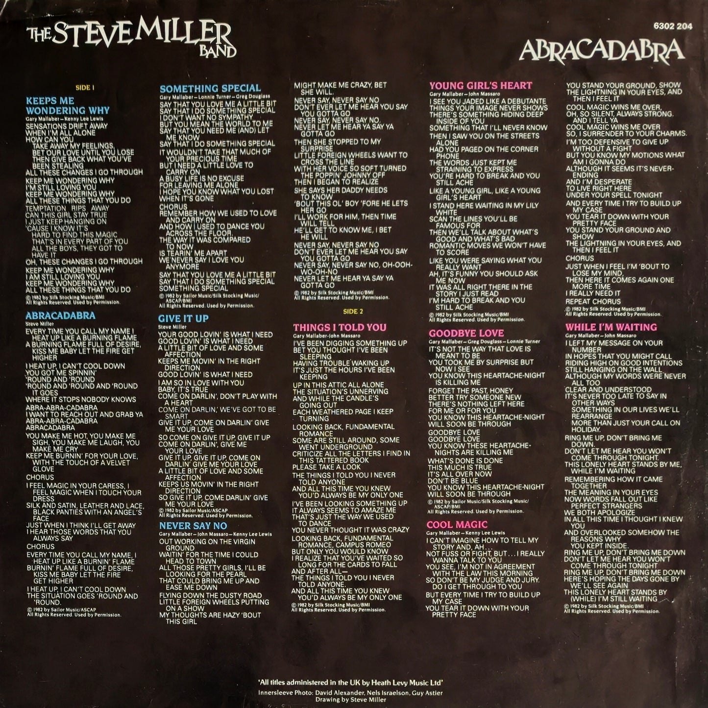 THE STEVE MILLER BAND - Abracadabra ( Pressage UK)