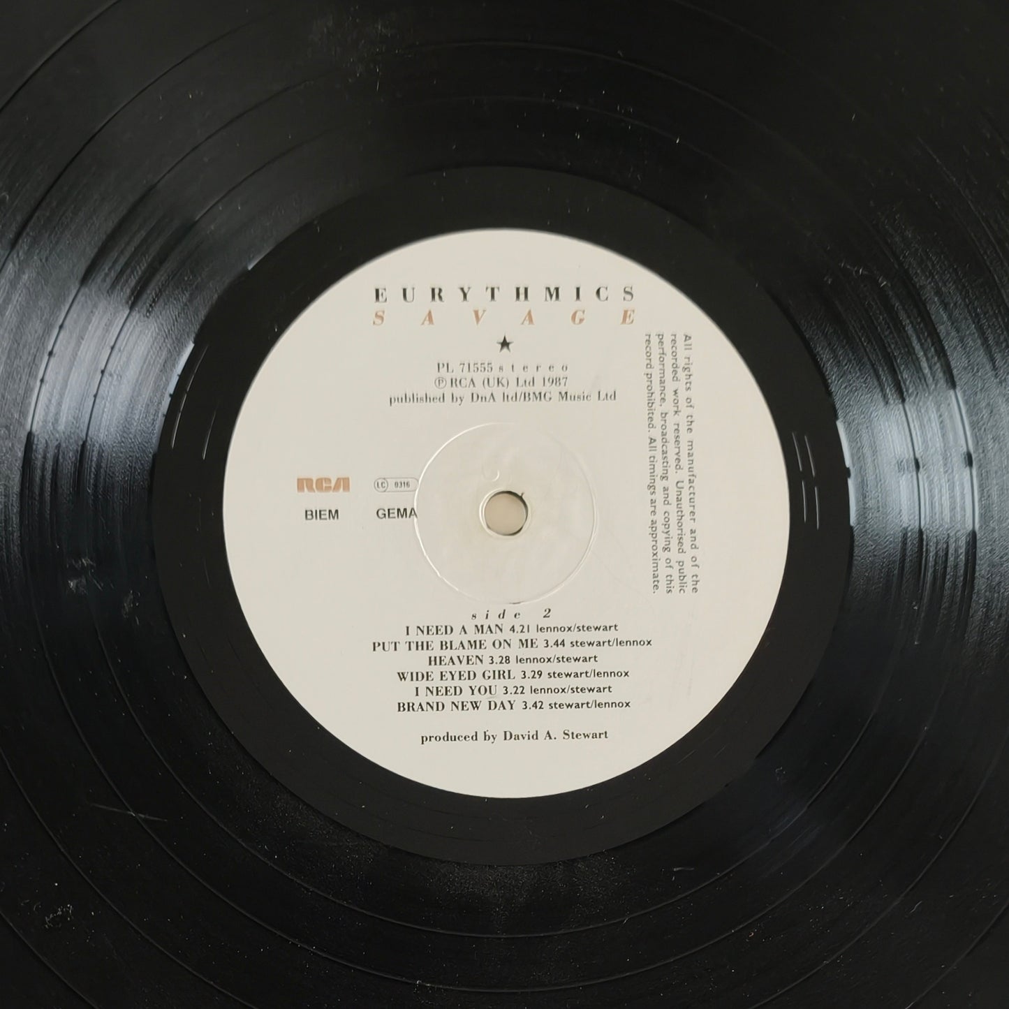 EURYTHMICS - Savage