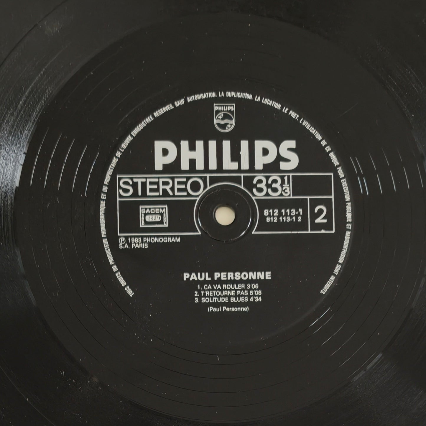 PAUL PERSONNE - Exclusif