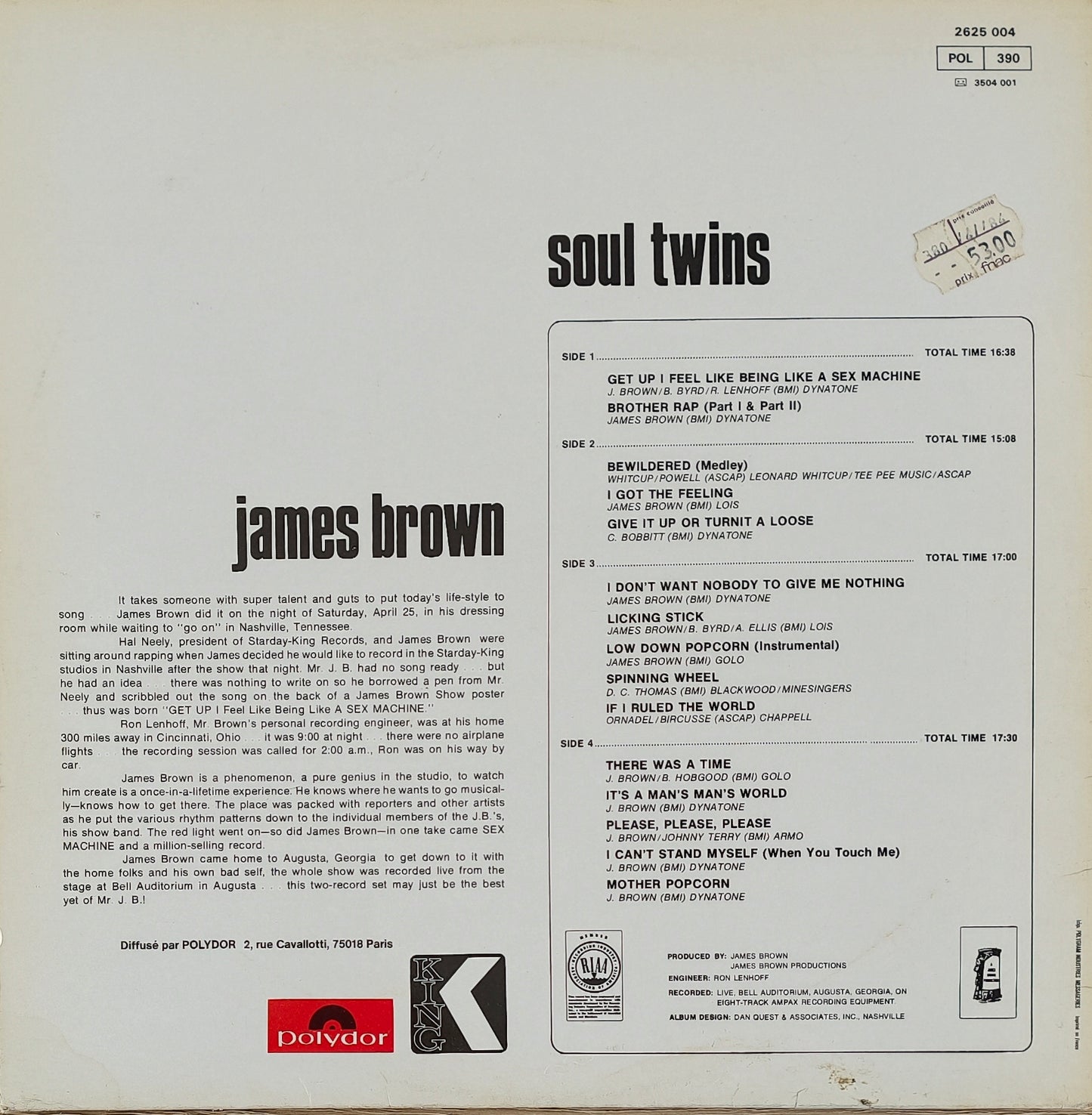 JAMES BROWN - Sex Machine