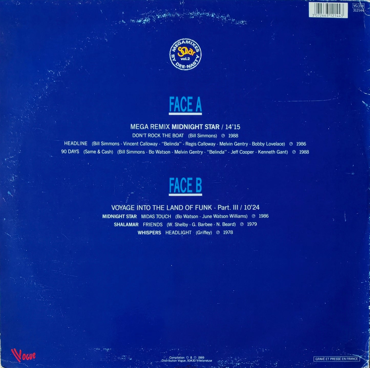 DEE-NASTY - Mega Remix "Midnight Star" / Voyage Into The Land Of Funk - Part III