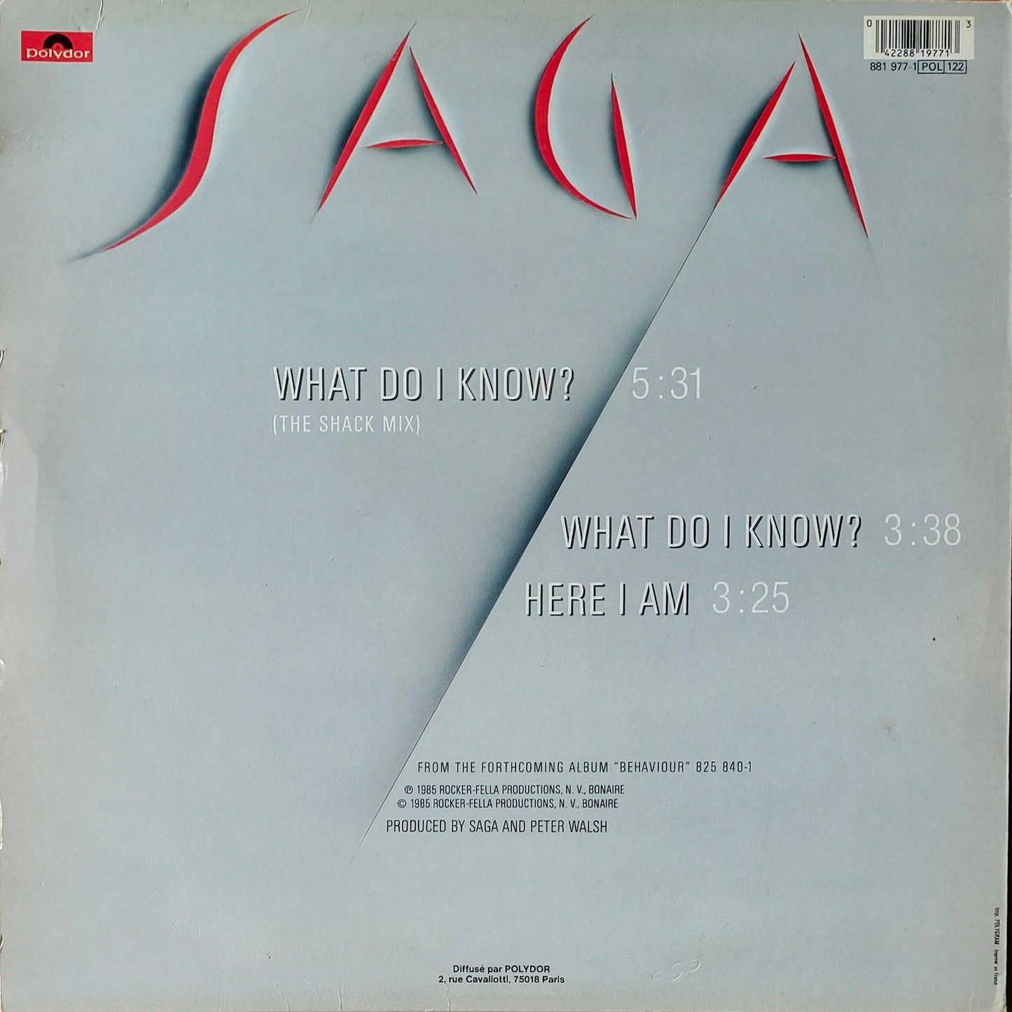 SAGA - What Do I Know?
