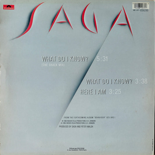 SAGA - What Do I Know?