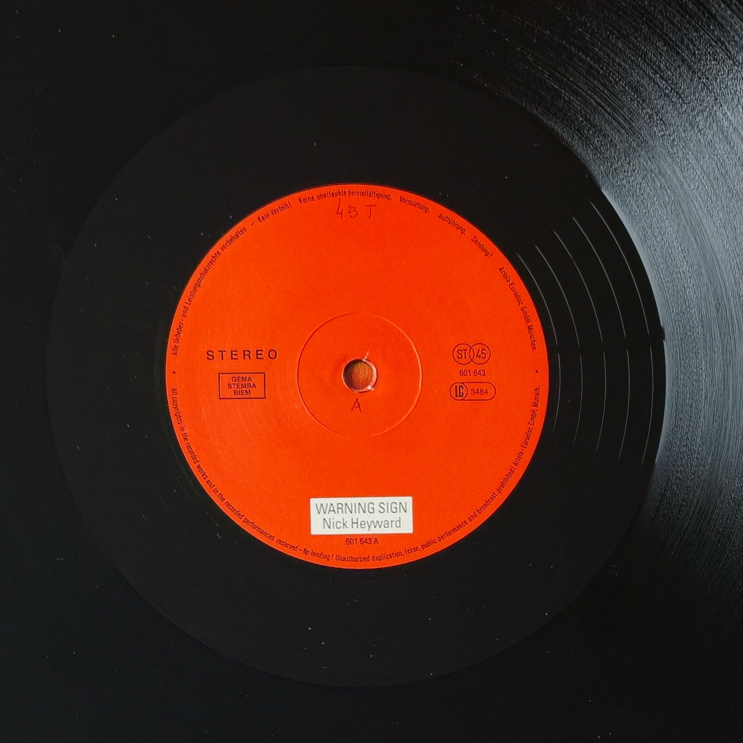 NICK HEYWARD - Warning Sign (Bullet To Your Head - U.S. Remix)
