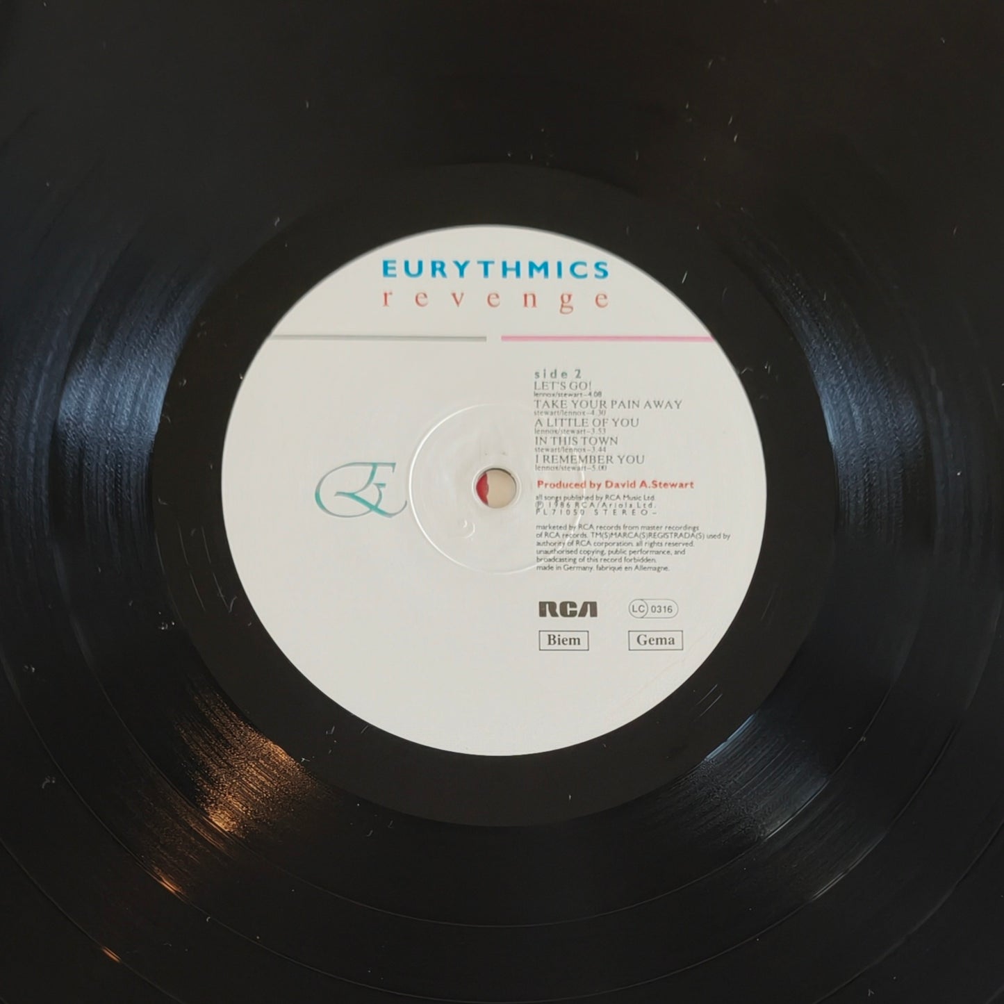 EURYTHMICS - Revenge