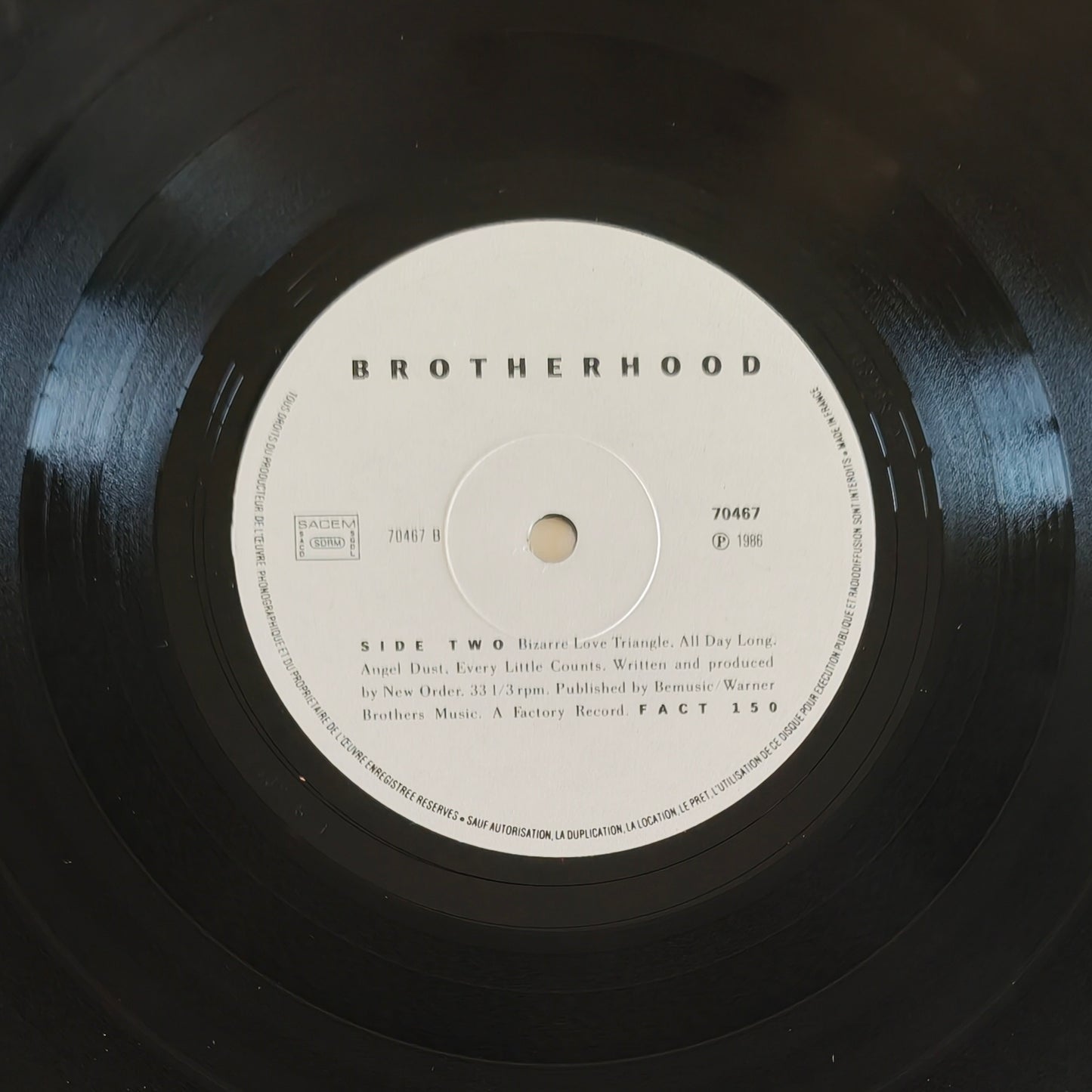 NEW ORDER - Brotherhood