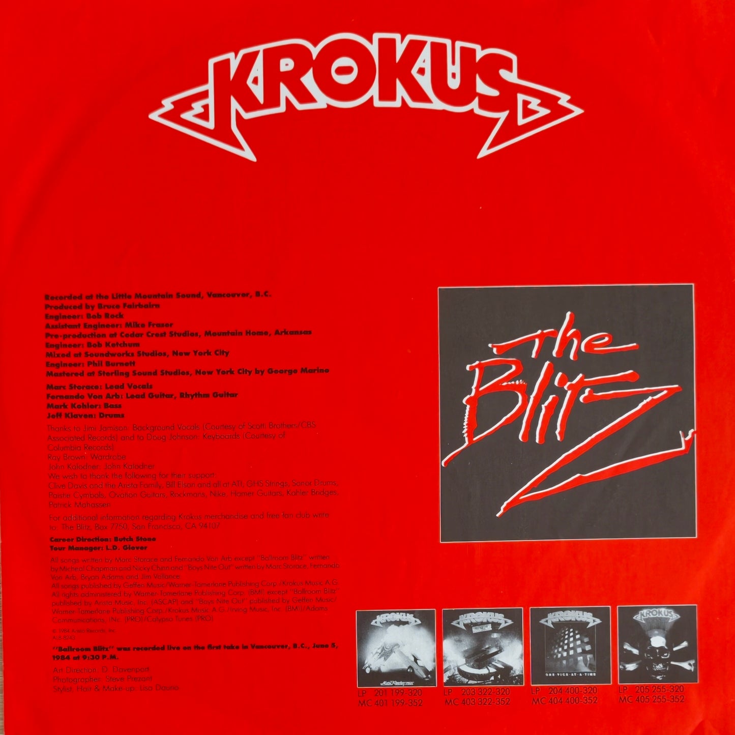 KROKUS - The Blitz