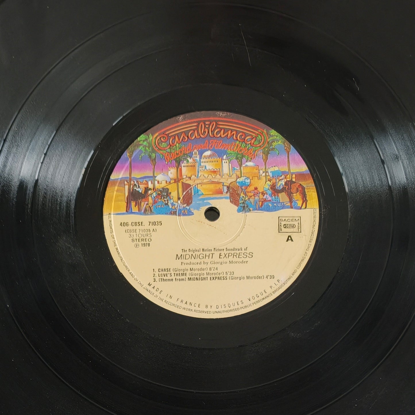 GIORGIO MORODER - Midnight Express (Music From The Original Motion Picture Soundtrack)