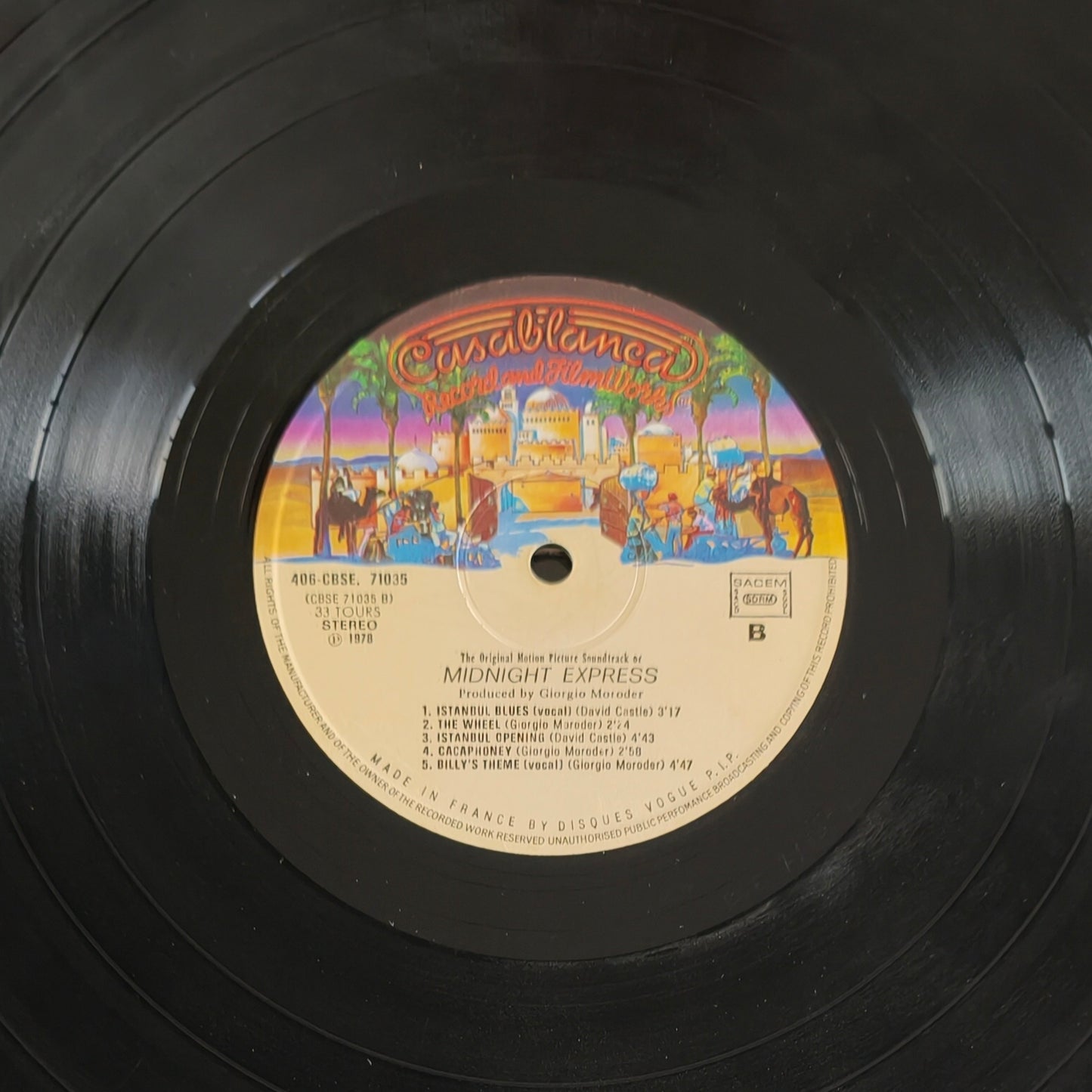 GIORGIO MORODER - Midnight Express (Music From The Original Motion Picture Soundtrack)