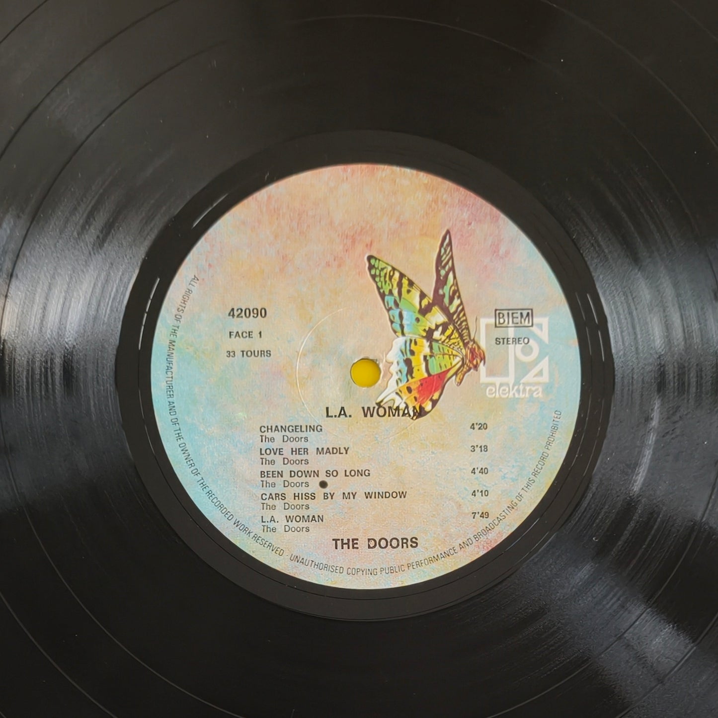 THE DOORS - L.A. Woman (Pressage France 1971 avec pochette  rhodoïd / diapo)