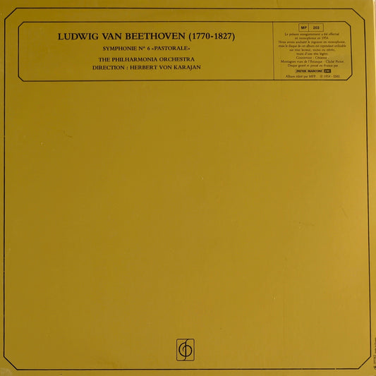 BEETHOVEN, THE PHILHARMONIA ORCHESTRA, HERBERT VON KARAJAN - Symphonie Pastorale, Symphonie N°6 En Fa Majeur Op.68