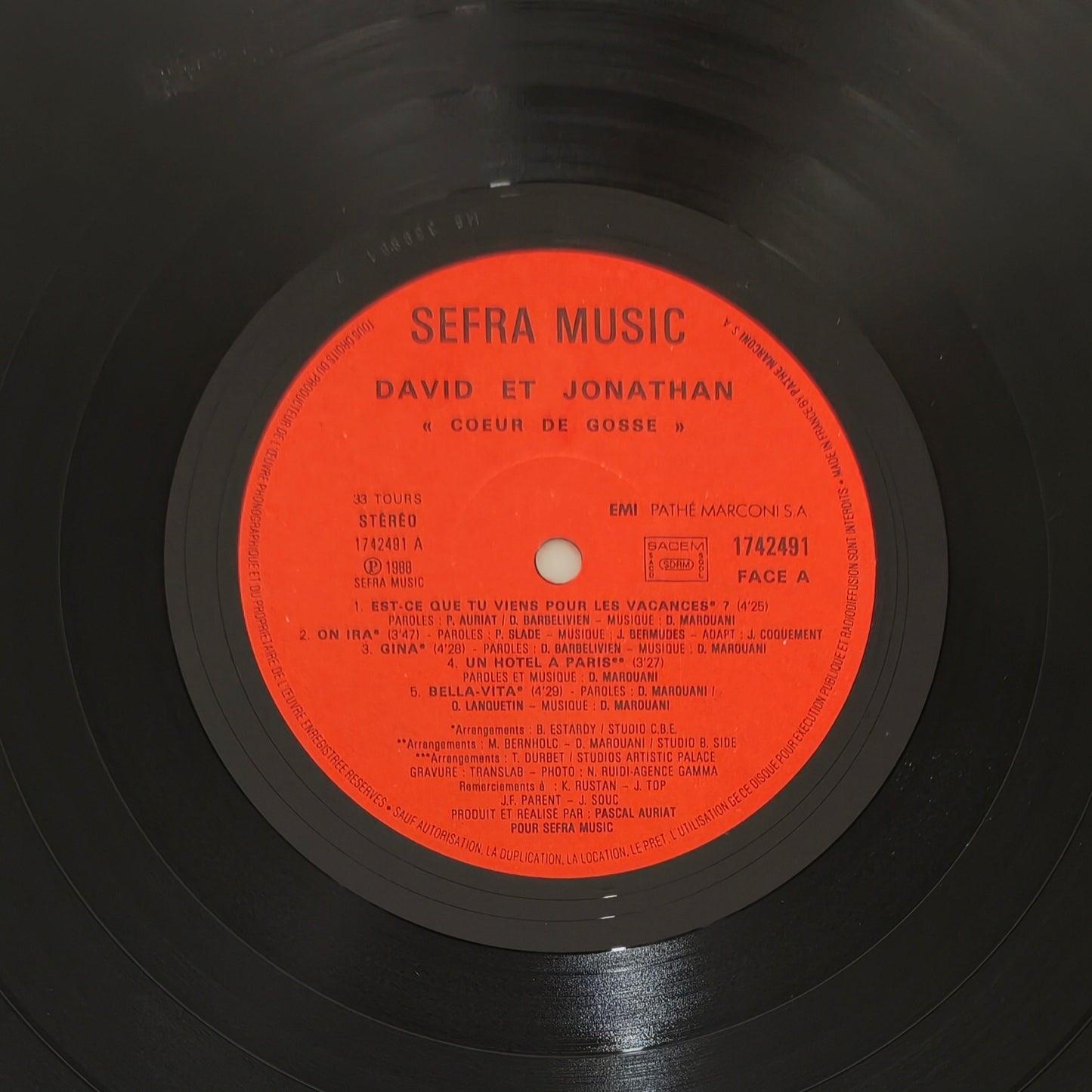 DAVID & JONATHAN - Coeur De Gosse