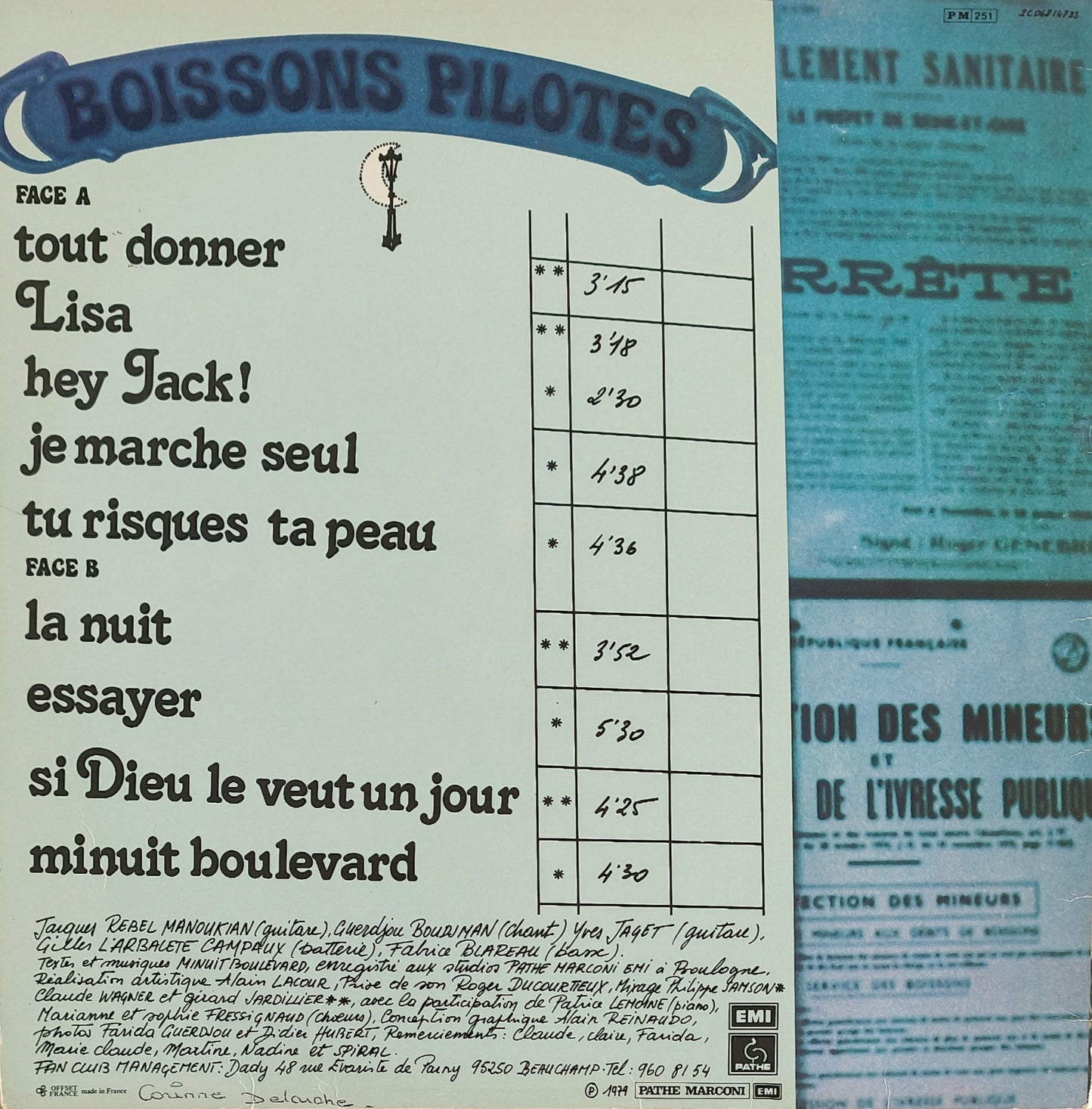 MINUIT BOULEVARD - Service Compris