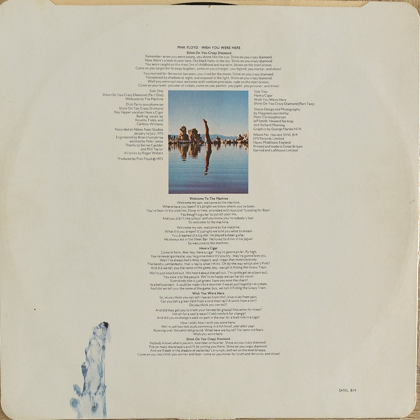 PINK FLOYD - Wish You Were Here (Pressage UK 1975)