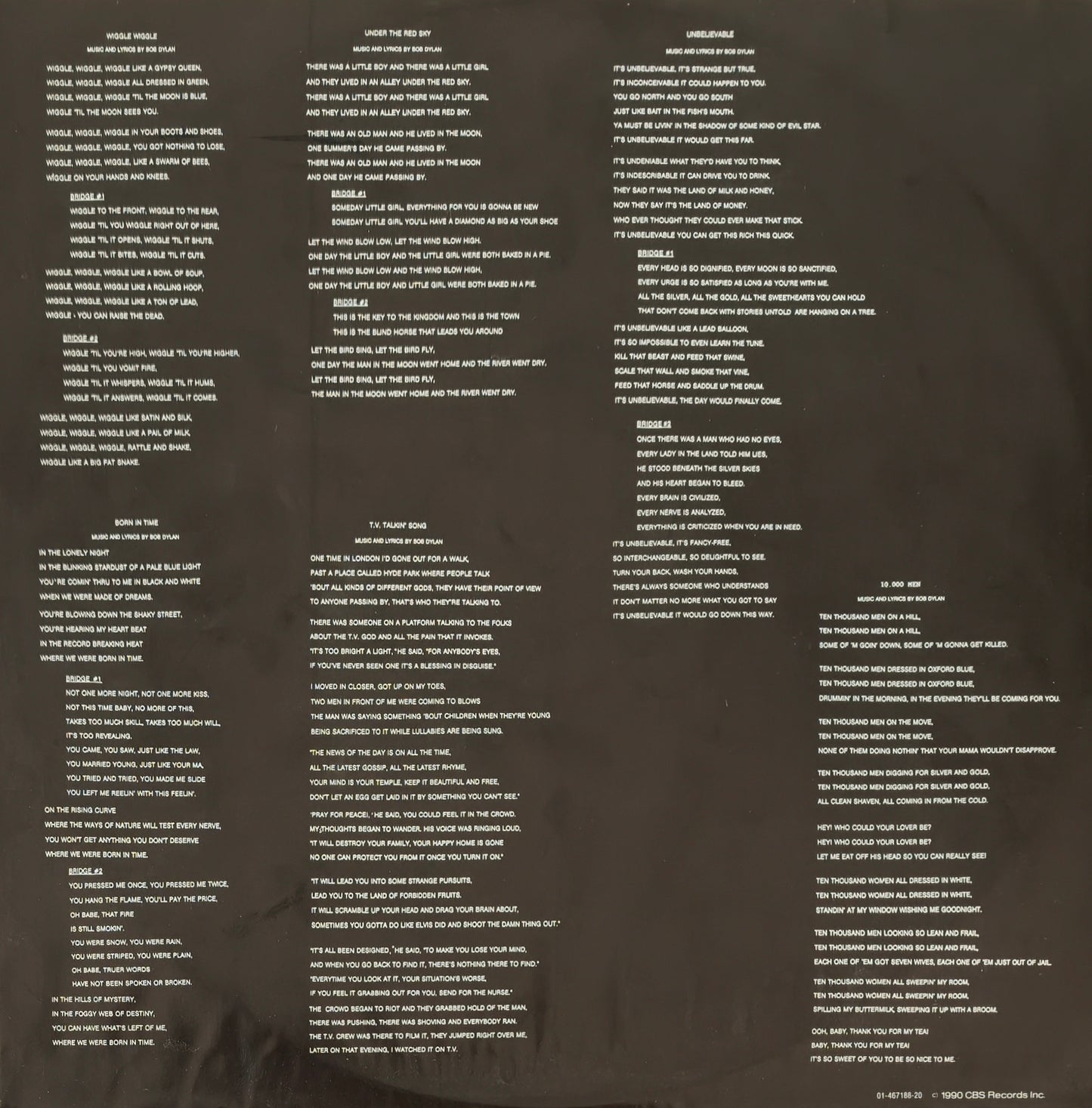 BOB DYLAN - Under the Red Sky