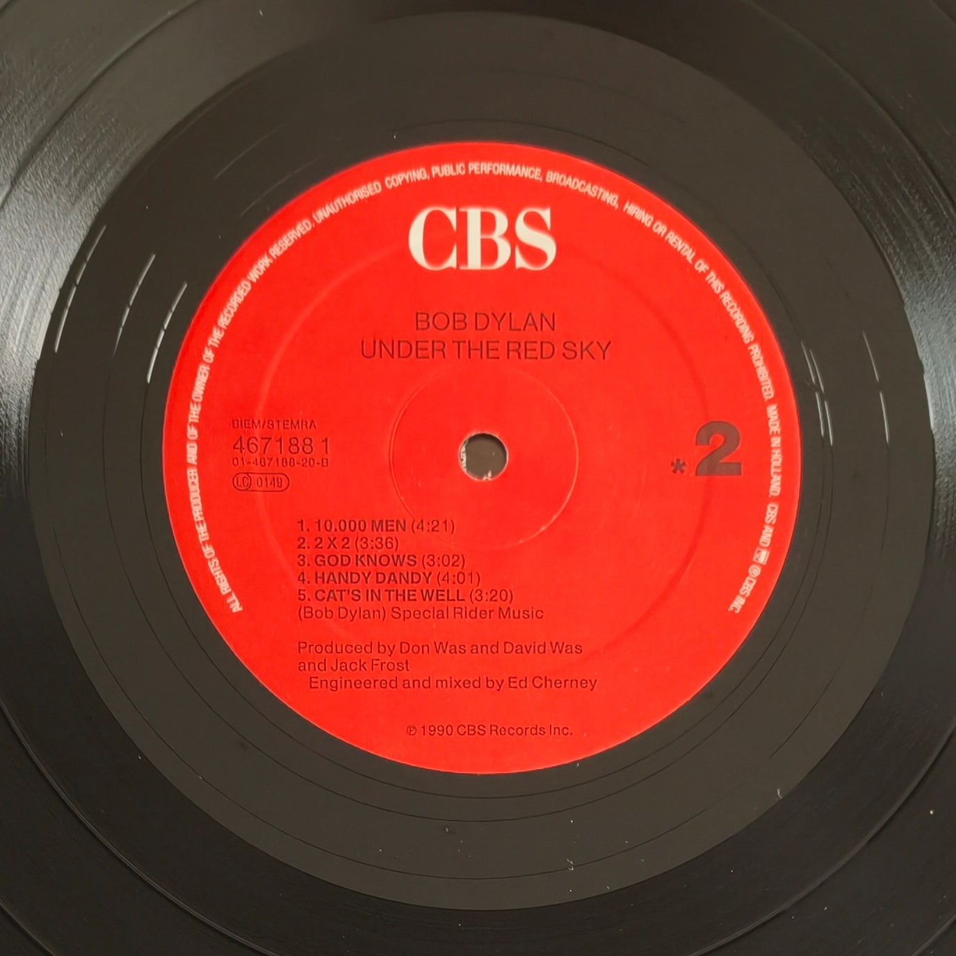 BOB DYLAN - Under the Red Sky