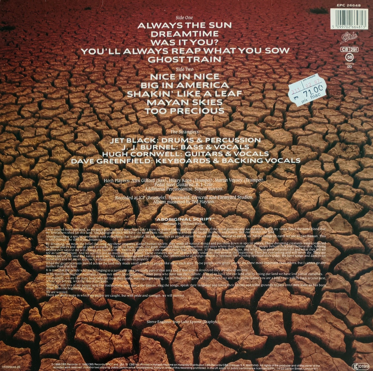 THE STRANGLERS - Dreamtime
