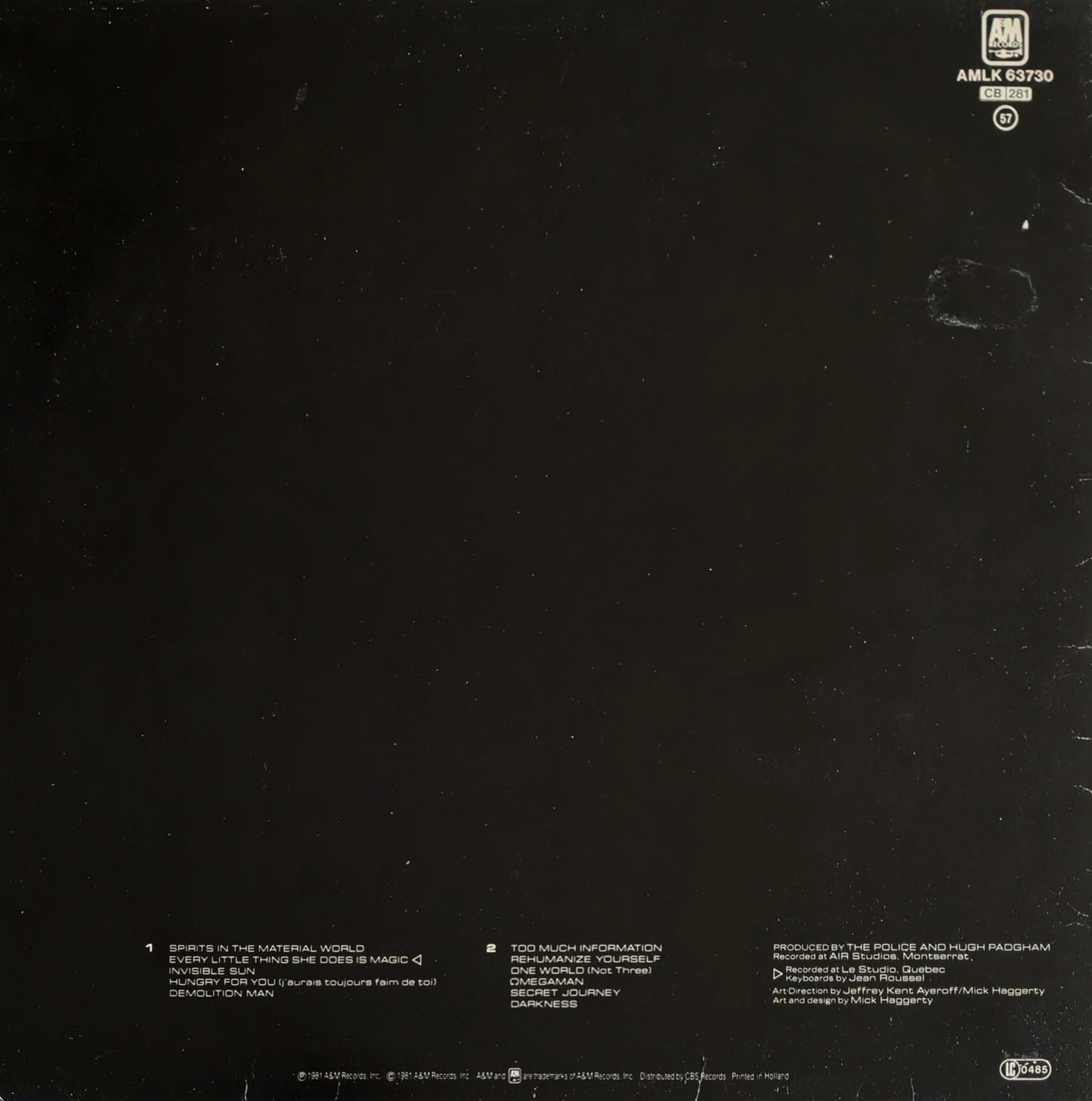 THE POLICE - Ghost in the Machine