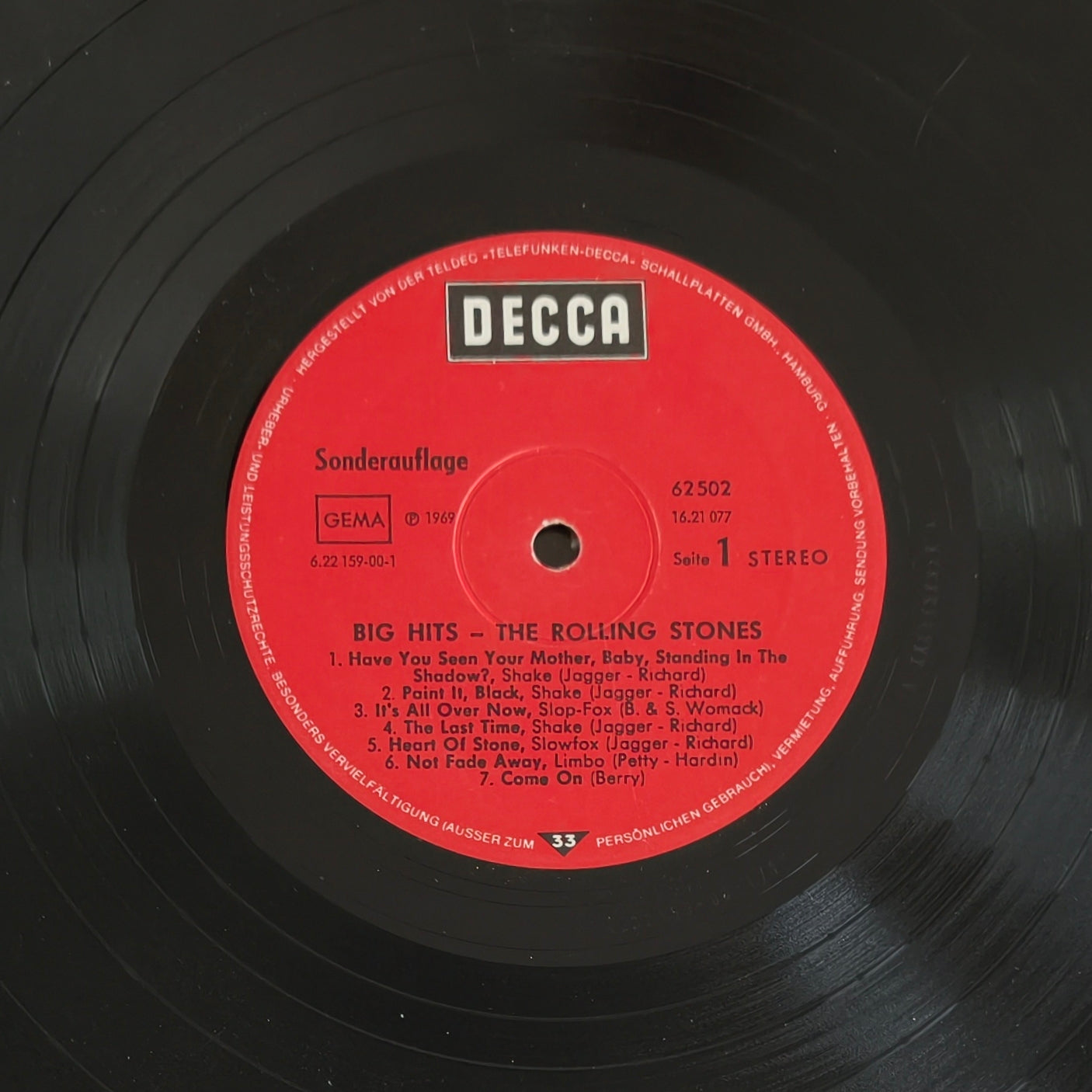 THE ROLLING STONES - Big Hits (High Tide And Green Grass)