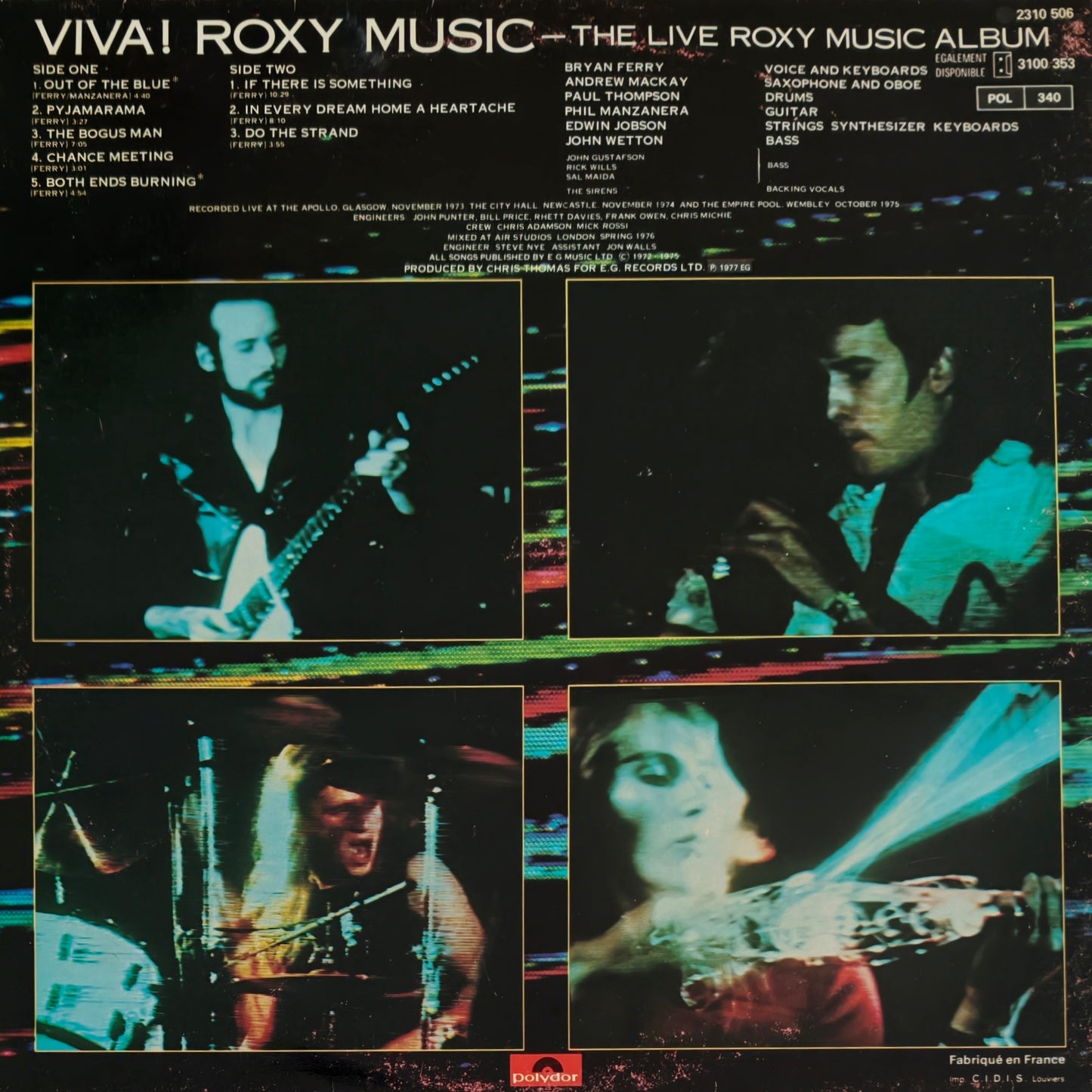ROXY MUSIC - Viva! The Live Roxy Music Album