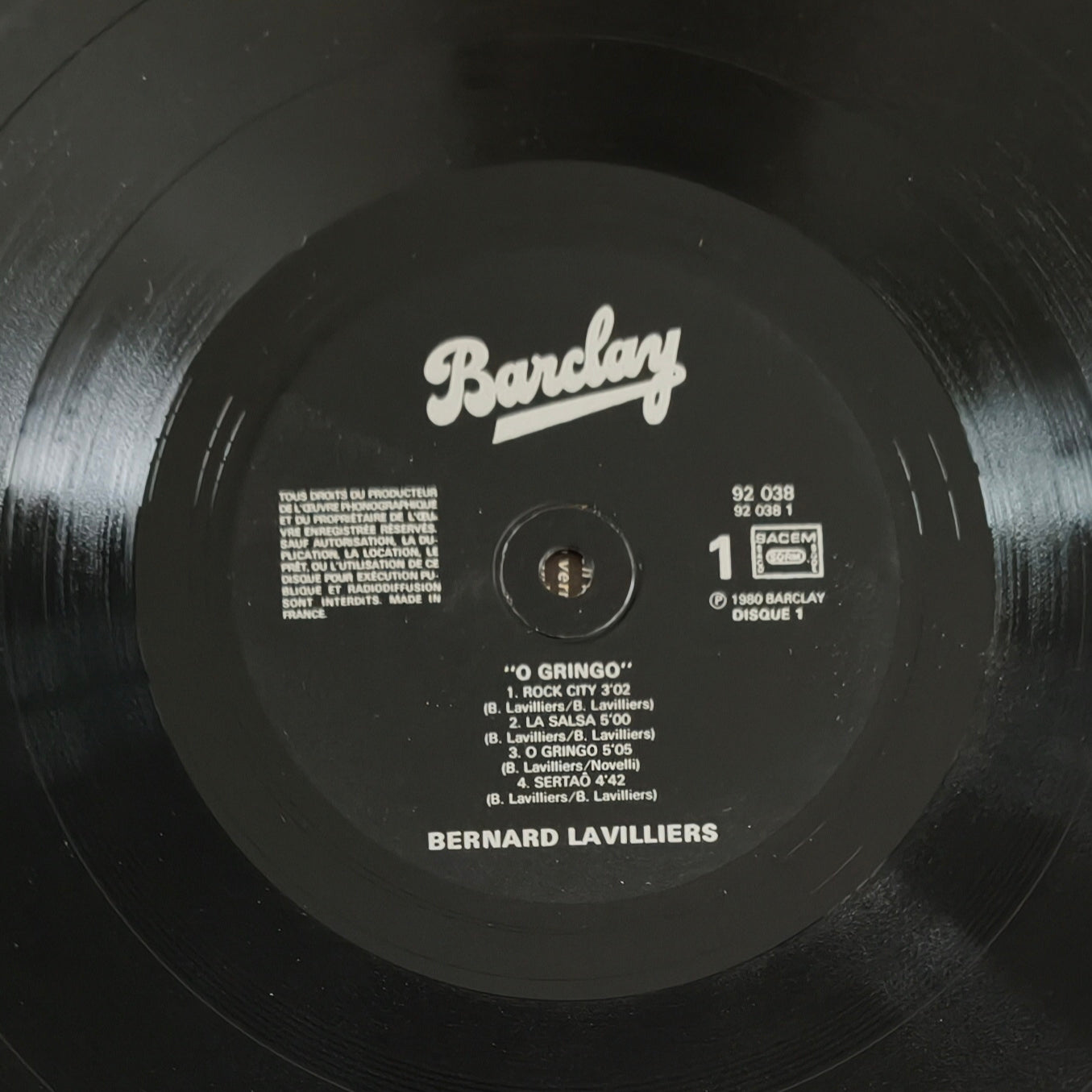 BERNARD LAVILLIERS - O Gringo