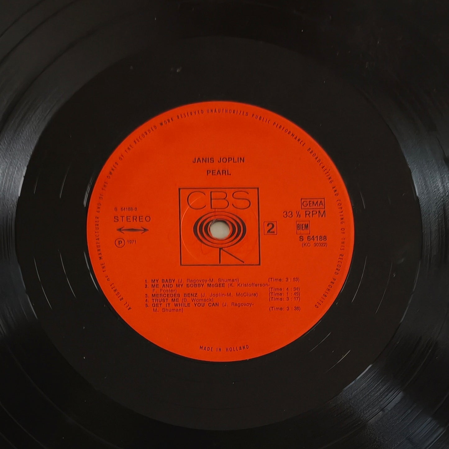 JANIS JOPLIN - Pearl