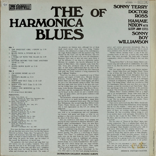 SONNY TERRY, DOCTOR ROSS, HAMMIE NIXON With SLEEPY JOHN ESTES, SONNY BOY WILLIAMSON - The Harmonica Blues Of