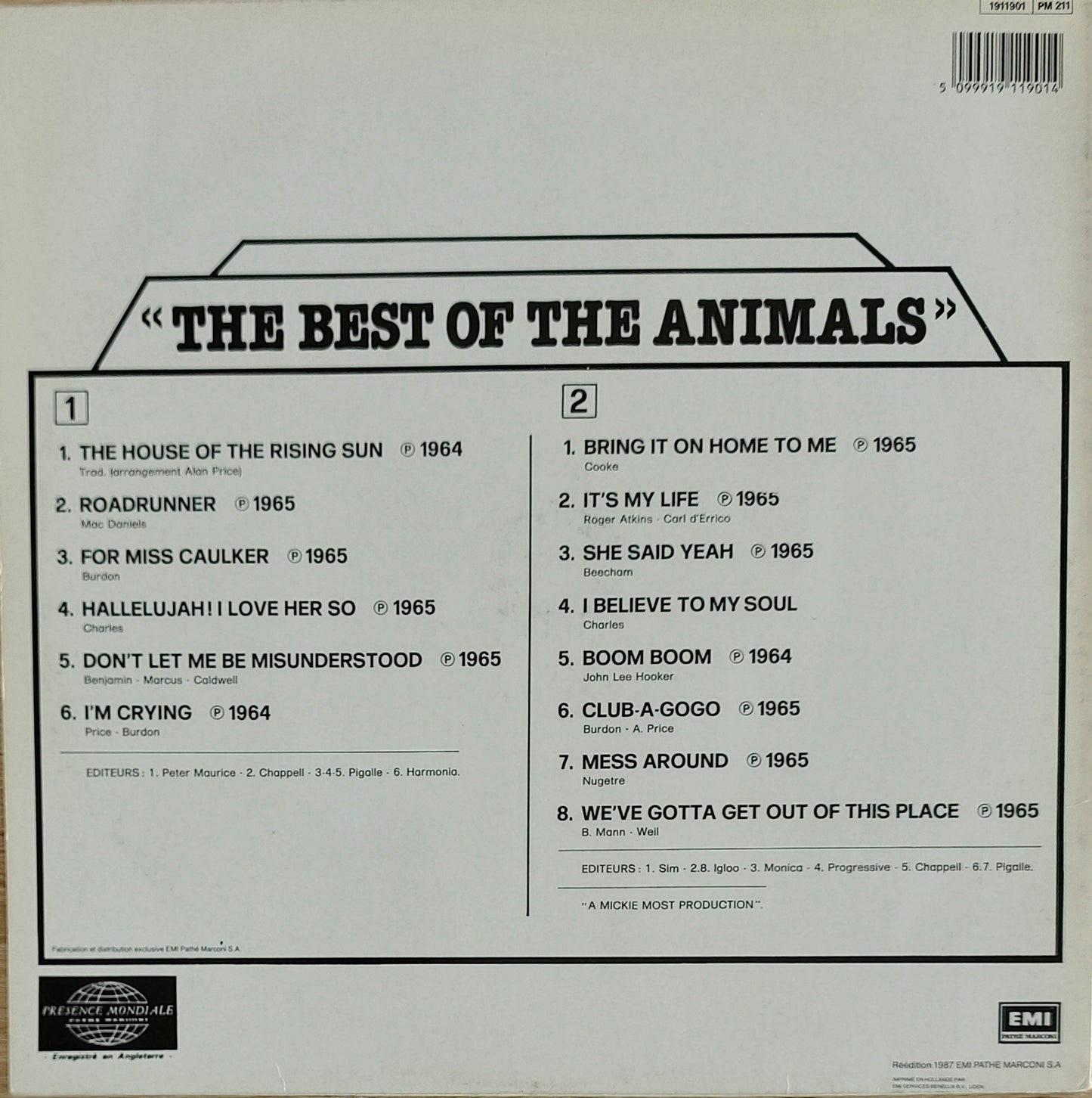 THE ANIMALS - The Best Of The Animals
