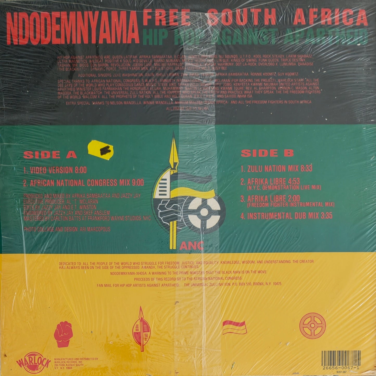 HIP-HOP AGAINST APARTHEID - Ndodemnyama (Free South Africa)