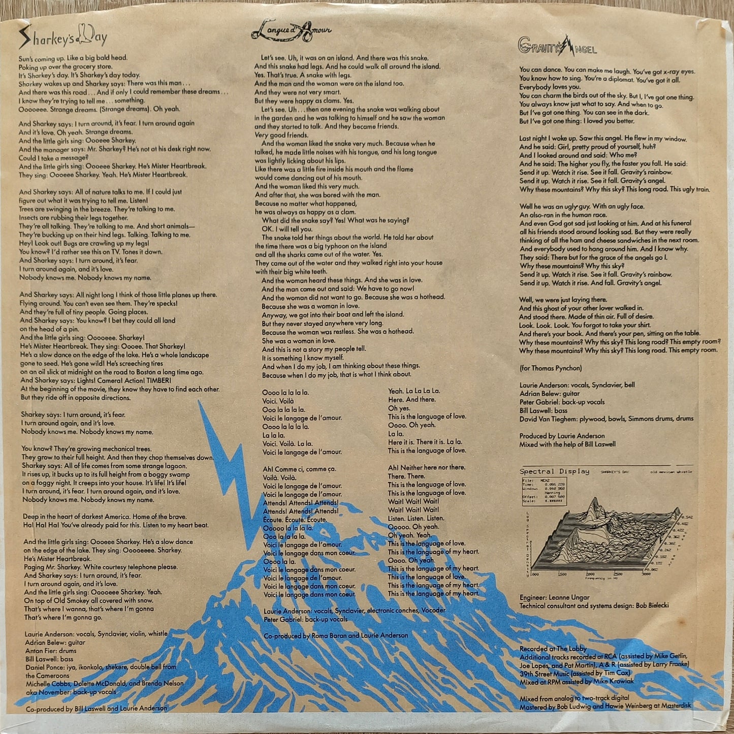 LAURIE ANDERSON - Mister Heartbreak