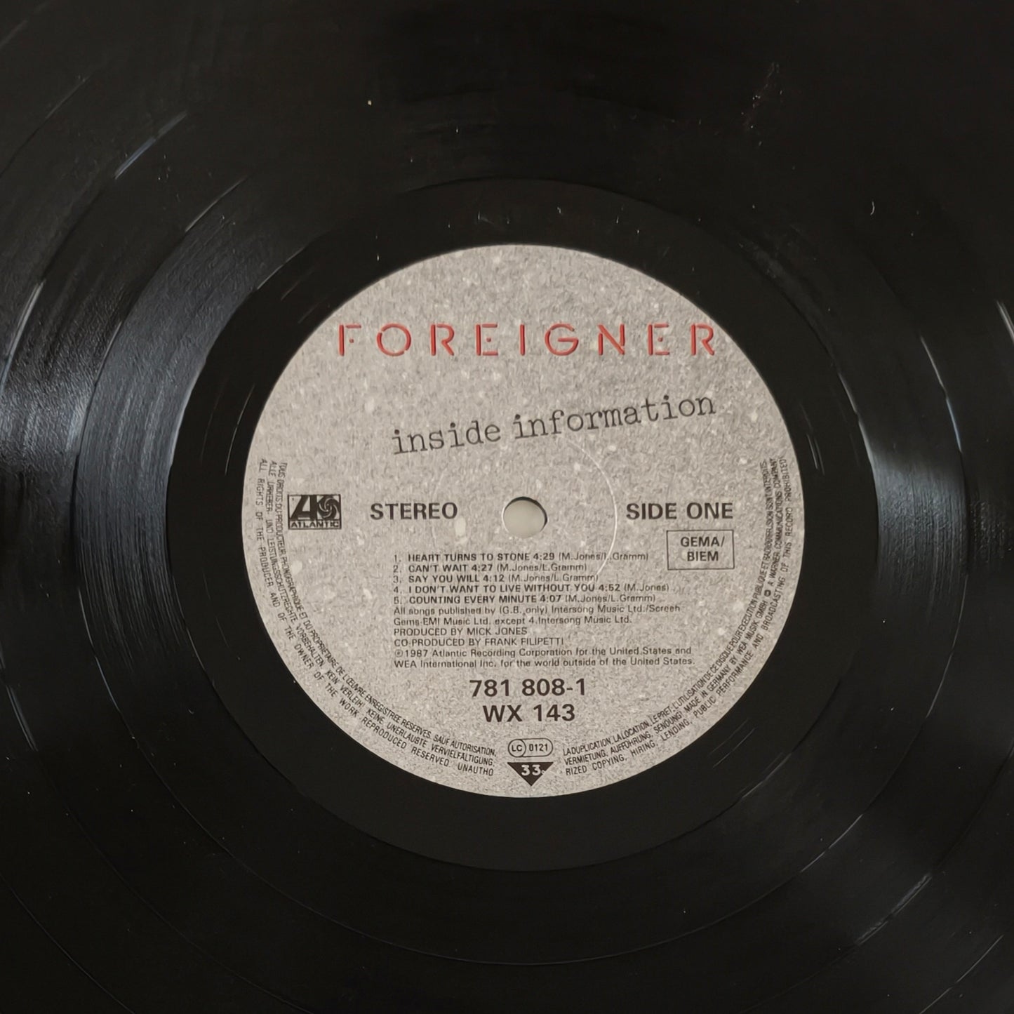 FOREIGNER - Inside Information