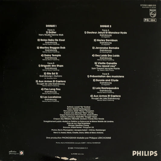 SERGE GAINSBOURG - Enregistrement Public Au Théâtre Le Palace
