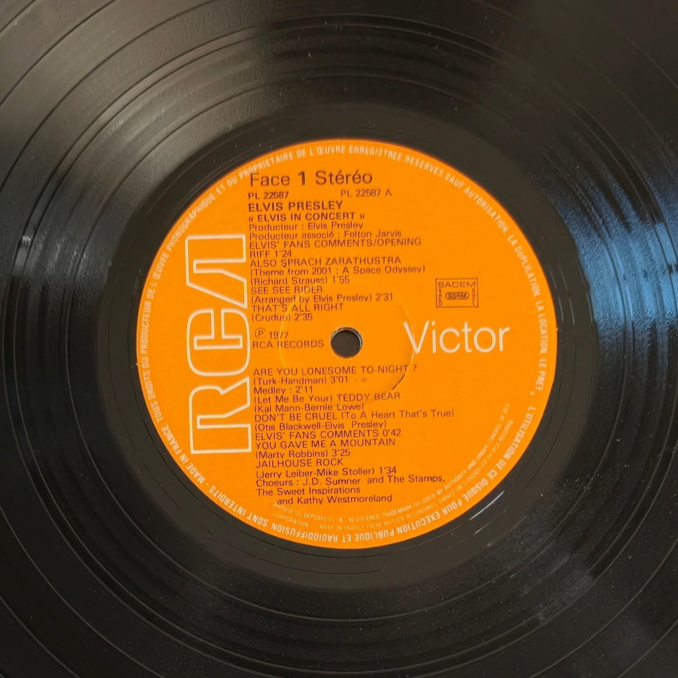 ELVIS PRESLEY - Elvis In Concert