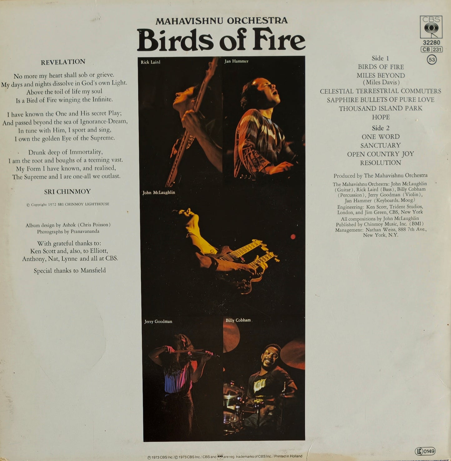 MAHAVISHNU ORCHESTRA - Birds Of Fire