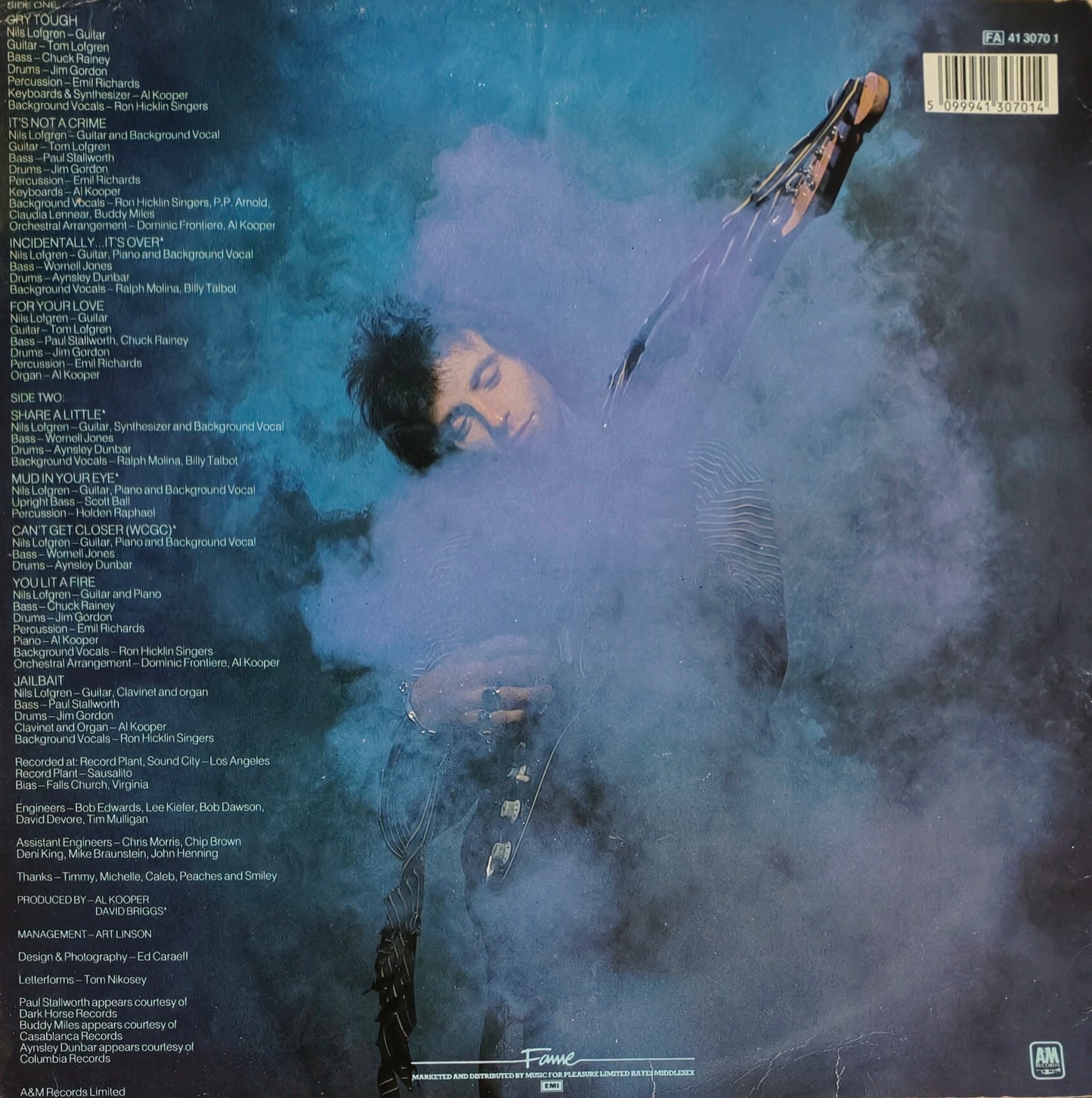 NILS LOFGREN - Cry Tough (Pressage UK)