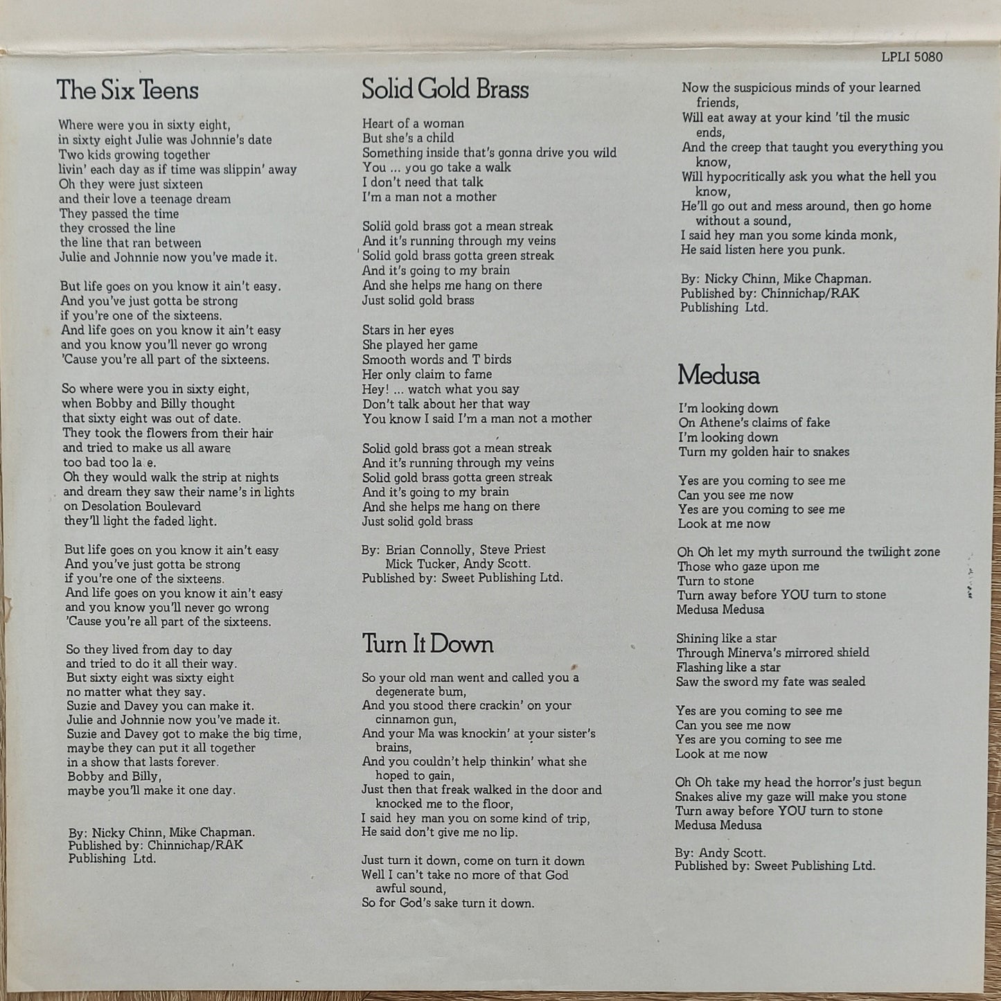 SWEET - Desolation Boulevard