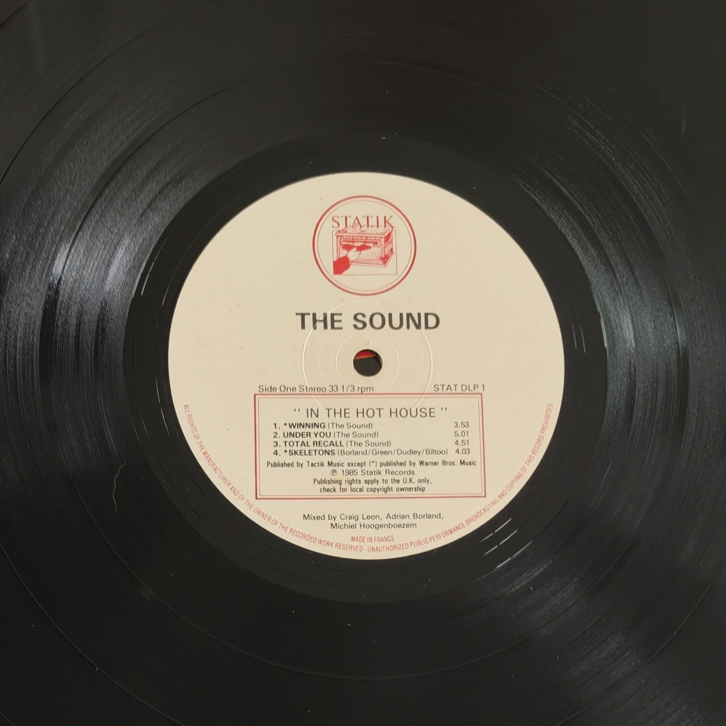 THE SOUND - In The Hothouse (Pressage UK)