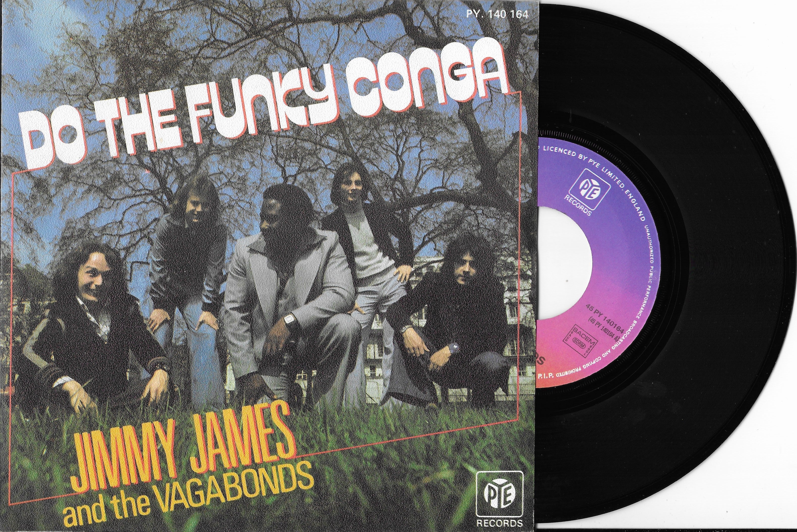 JIMMY JAMES AND THE VAGABONDS Do The Funky Conga Disque Vinyle 45 jimmy-james-and-the-vagabonds-do-the-funky-conga-disque-vinyle-45