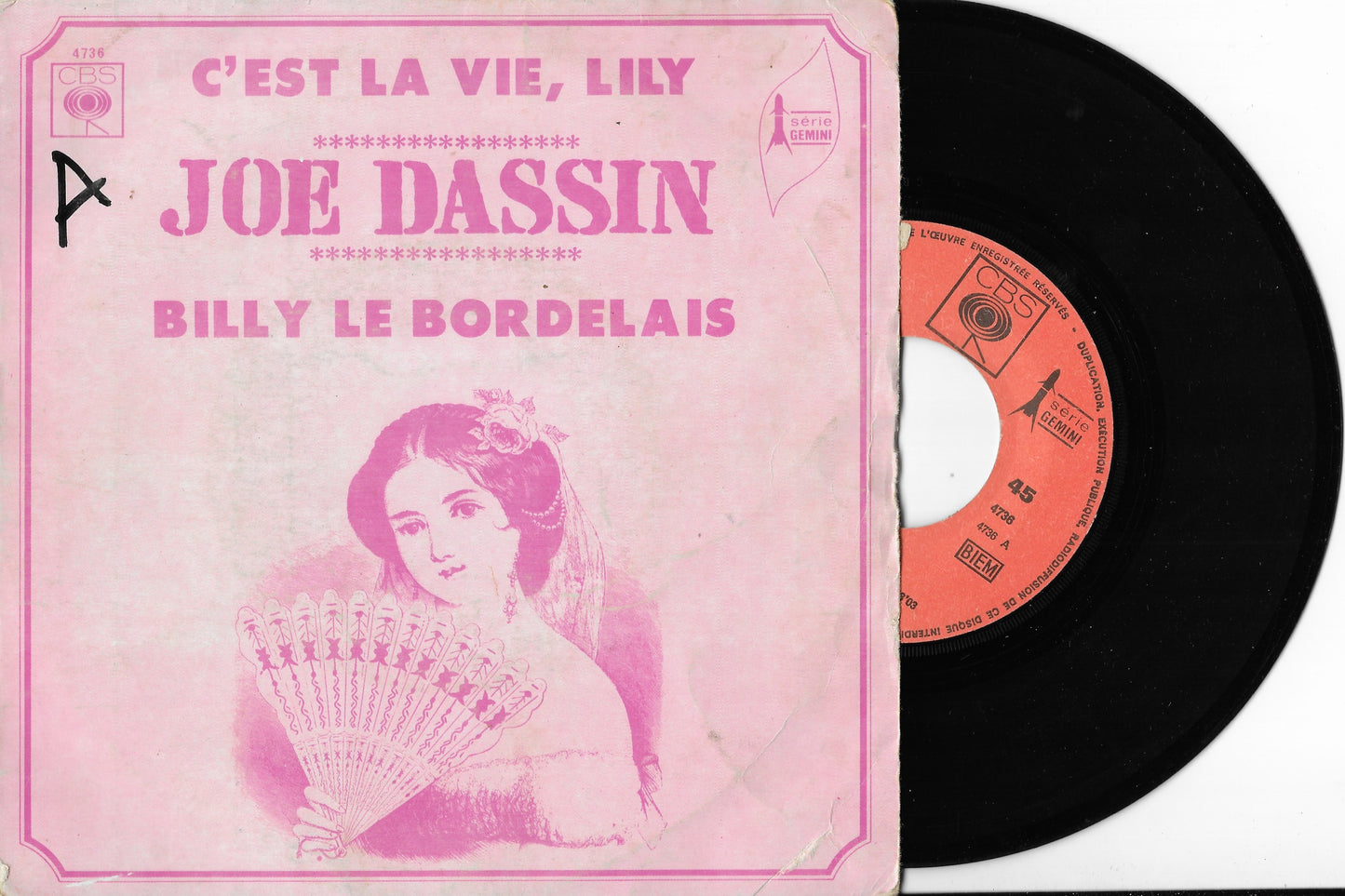 JOE DASSIN - C'est La Vie, Lily / Billy Le Bordelais