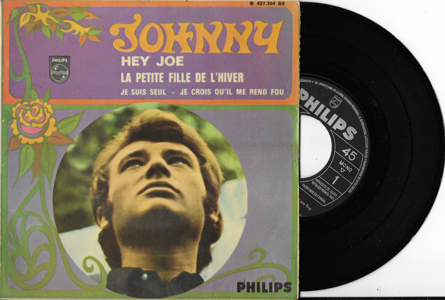 JOHNNY HALLYDAY - Hey Joe (Pressage Espagnol)