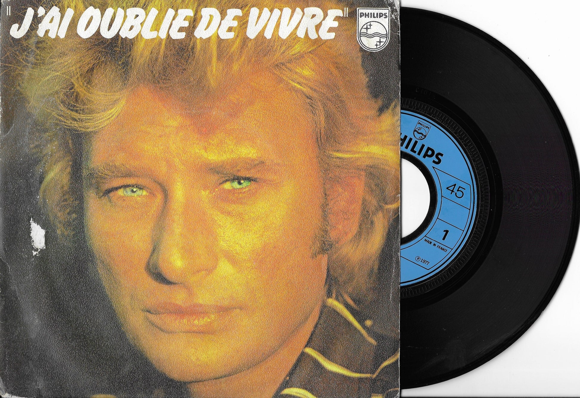Disque Vinyle 45 tours Occasion - JOHNNY HALLYDAY - J'ai Oublié De Vivre –  digg'O'vinyl